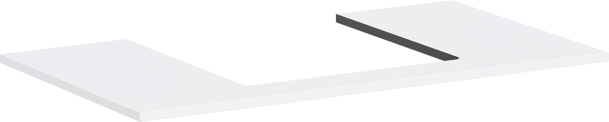 Hansgrohe Xilesa E blat naszafkowy 98x55 cm biały 54270700