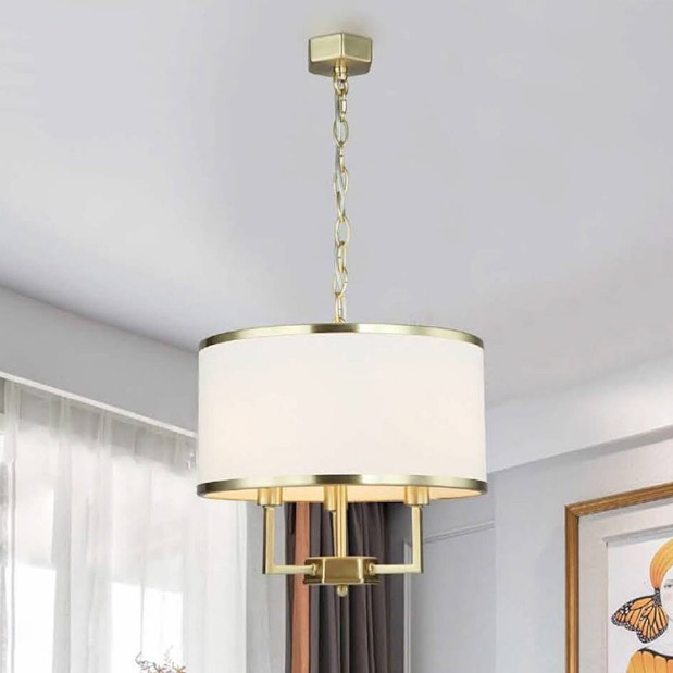 Open Design Casa Cromo S lampa wisząca 3x12W chrom/kremowa biel OR80209