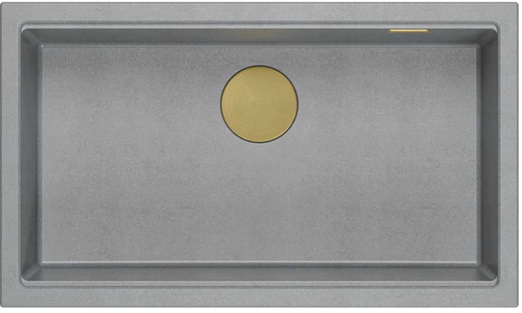 Quadron Logan zlewozmywak GraniteQ 76x45 cm szary/grafitowy/onyx HQD7644U5_PVDG1_U