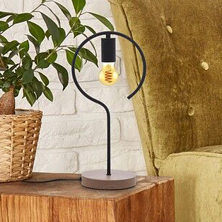 Rabalux Rufin lampa stołowa 1x40W czarna/buk 3220