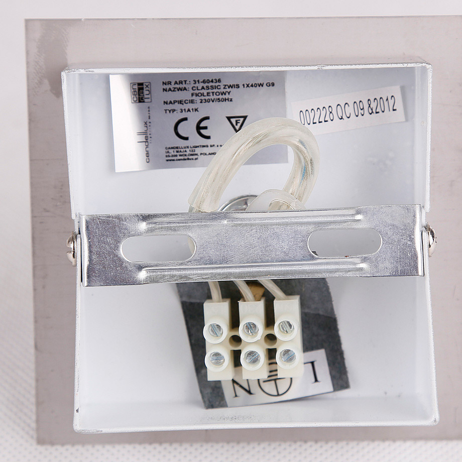 Candellux Oden lampa wisząca 1x40W chrom/biała 31-03232