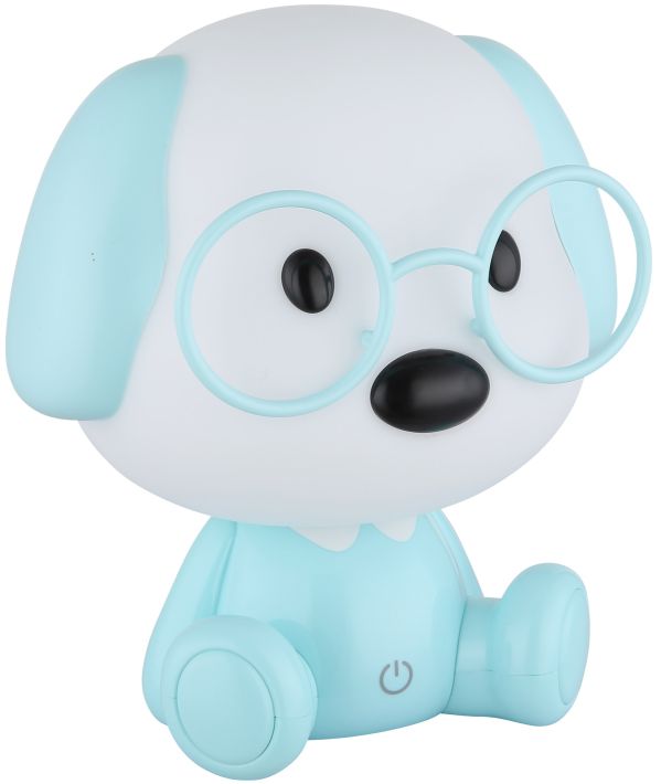 Globo Lighting Puppy lampka nocna dziecięca 1x1 W niebieska 21761B