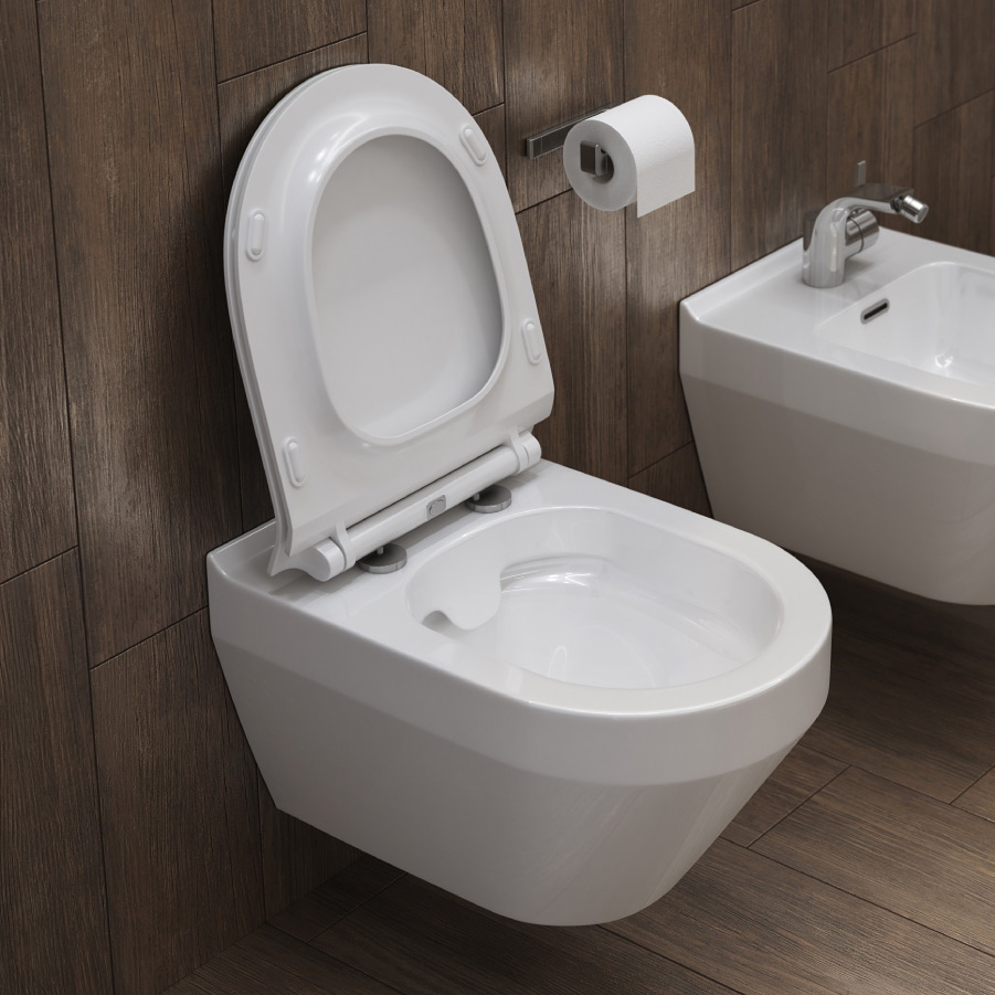 Cersanit Crea miska WC CleanOn wisząca biała K114-015-ECO - Wysyłka w 24h