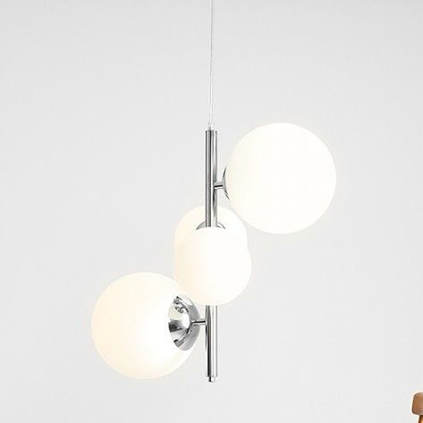 Aldex Bloom 4 lampa wisząca 2x40W+2x60W chrom/biała 1091L4