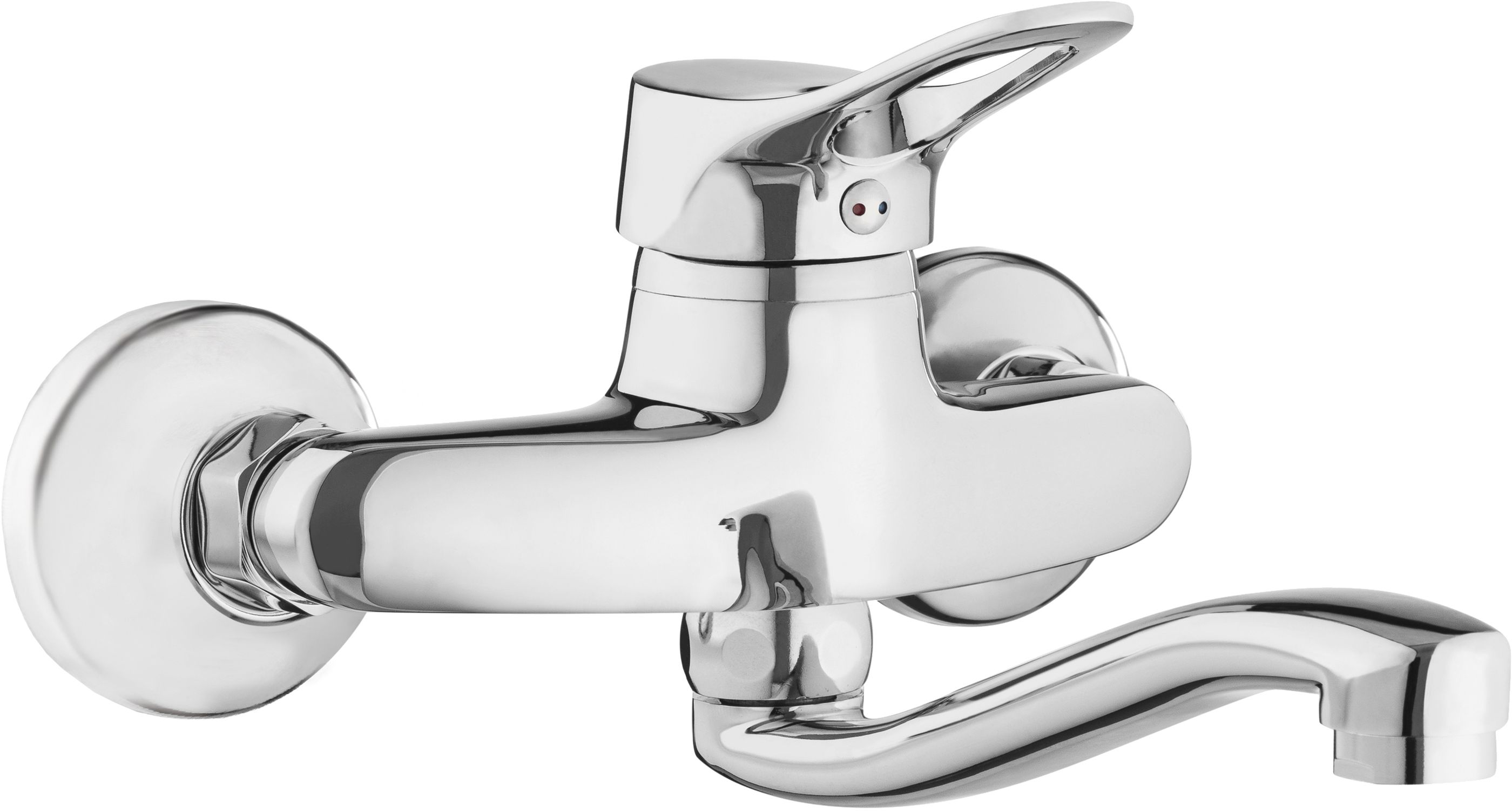 Deante Neo Vero bateria umywalkowa ścienna chrom BOW_050M