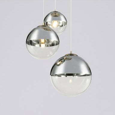 Globo Lighting Varus lampa wisząca 3x40W chrom/przezroczysty 15851-3