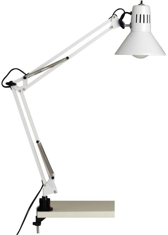 Brilliant Hobby lampa biurkowa 1x40W biała 10802/05