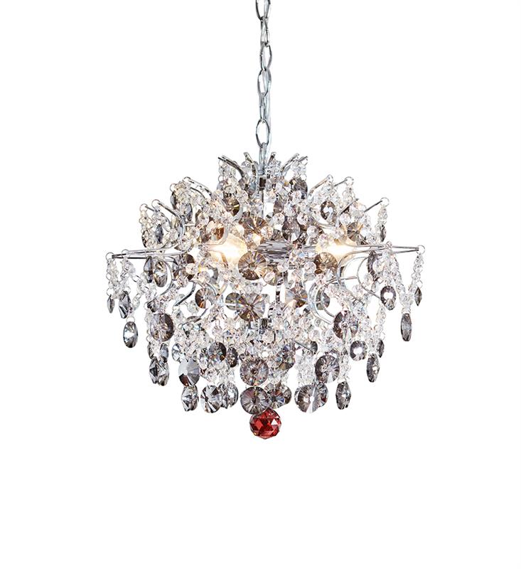 Markslöjd Hidden Gem lampa wisząca 3x40W chrom/przezroczysty/przydymiony 107416
