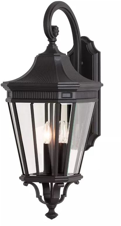 Elstead Lighting Cotswold Lane kinkiet zewnętrzny 1x60 W czarny FE-COTSLN2-L-BK