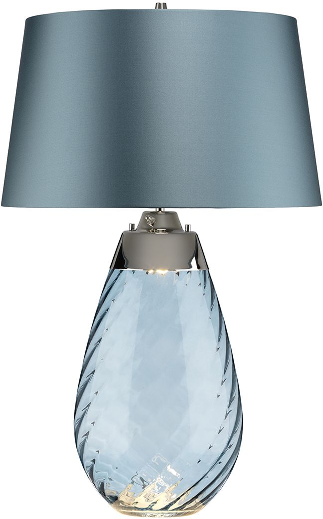 Elstead Lighting Lena lampa stołowa 1x60 W 1x7 W LED niebieska LENA-TL-L-BLUE