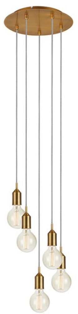 Markslöjd Bronx lampa wisząca 5x60W brązowa 108100