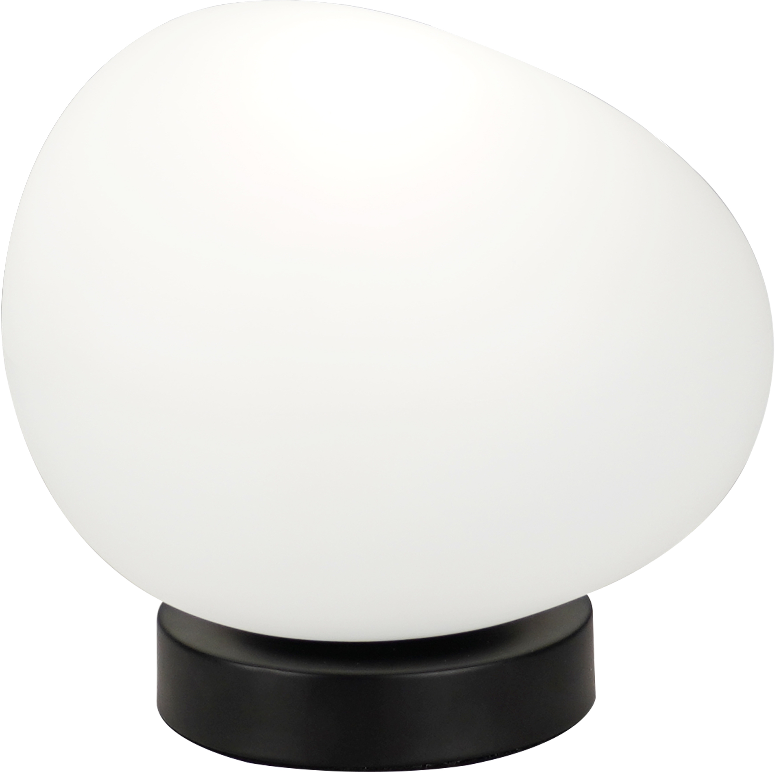 Candellux Stones lampa stołowa 1x40 W biała-czarna 41-35226