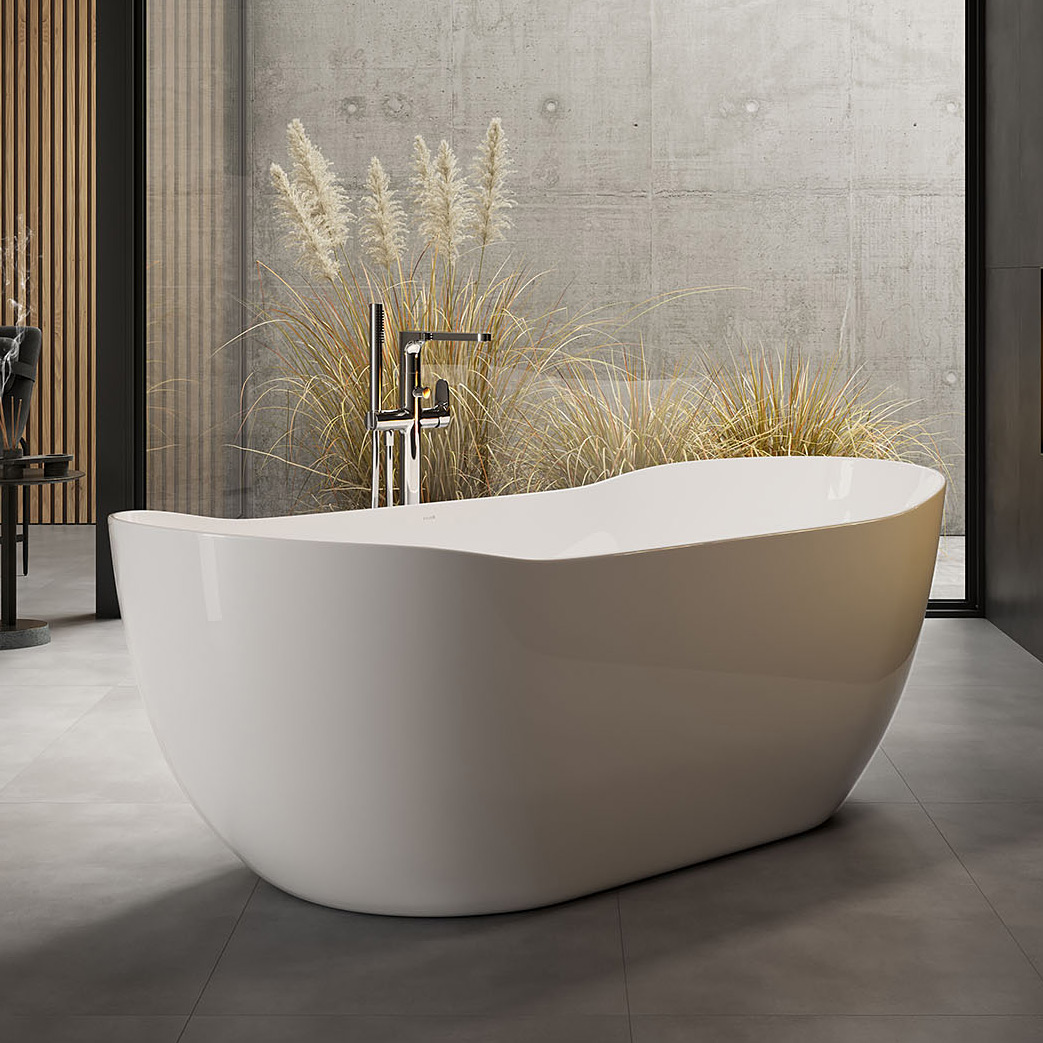 Cersanit Inverto SPA wanna wolnostojąca 180x80 cm owalna biała S301-372