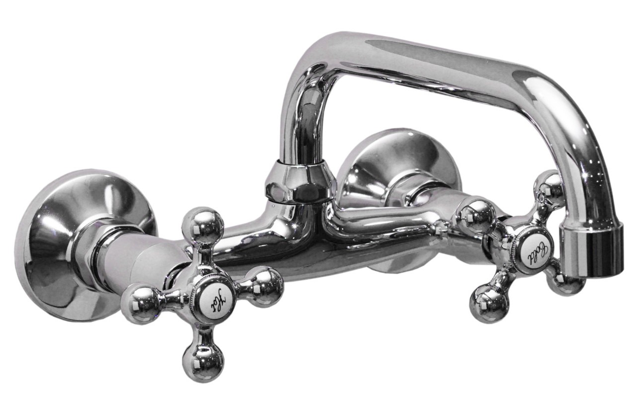 Sea-Horse Retro bateria umywalkowa ścienna chrom BJA902