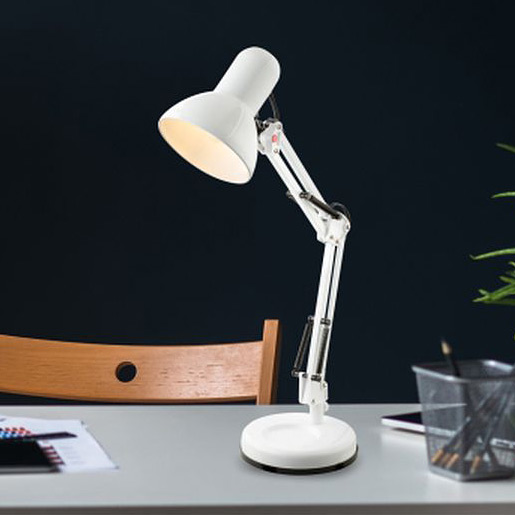Globo Lighting Famous lampa biurkowa 1x40W biała 24881