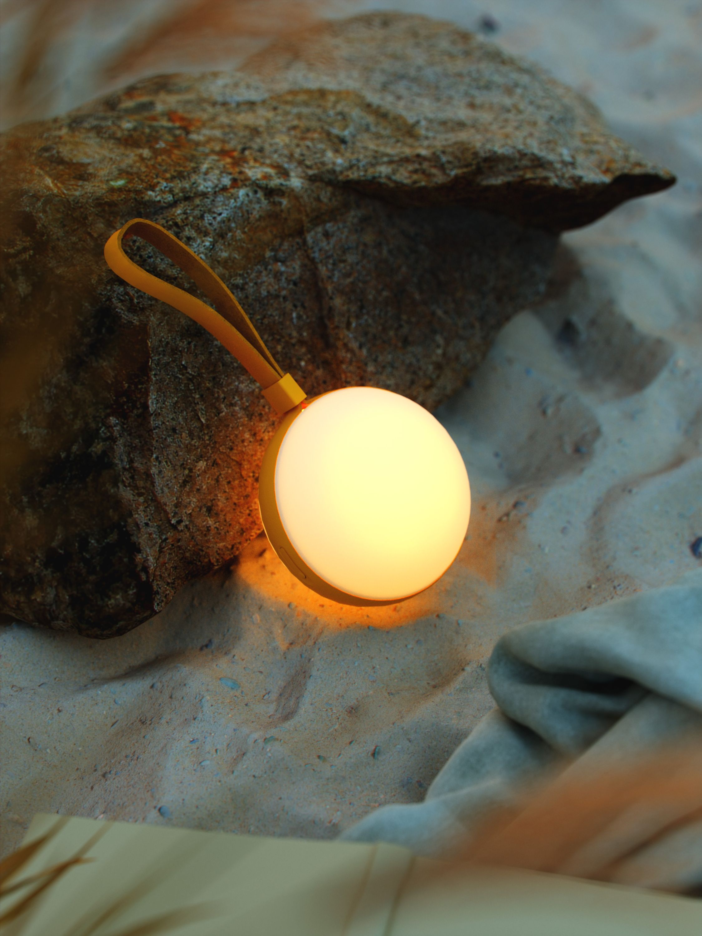 Nordlux Bring To-Go lampa ogrodowa przenośna 1x1W LED żółta/biały 2218013026