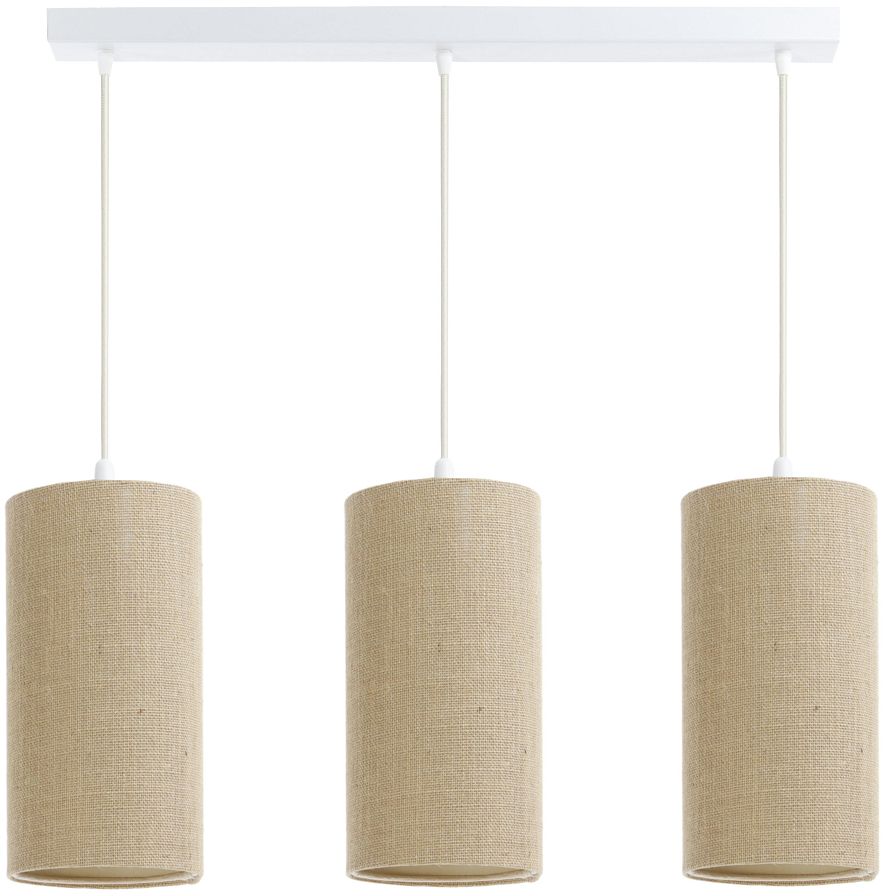BPS Koncept Boho Ellegant Slim lampa wisząca 3x60 W beżowa 0T0-L3-002