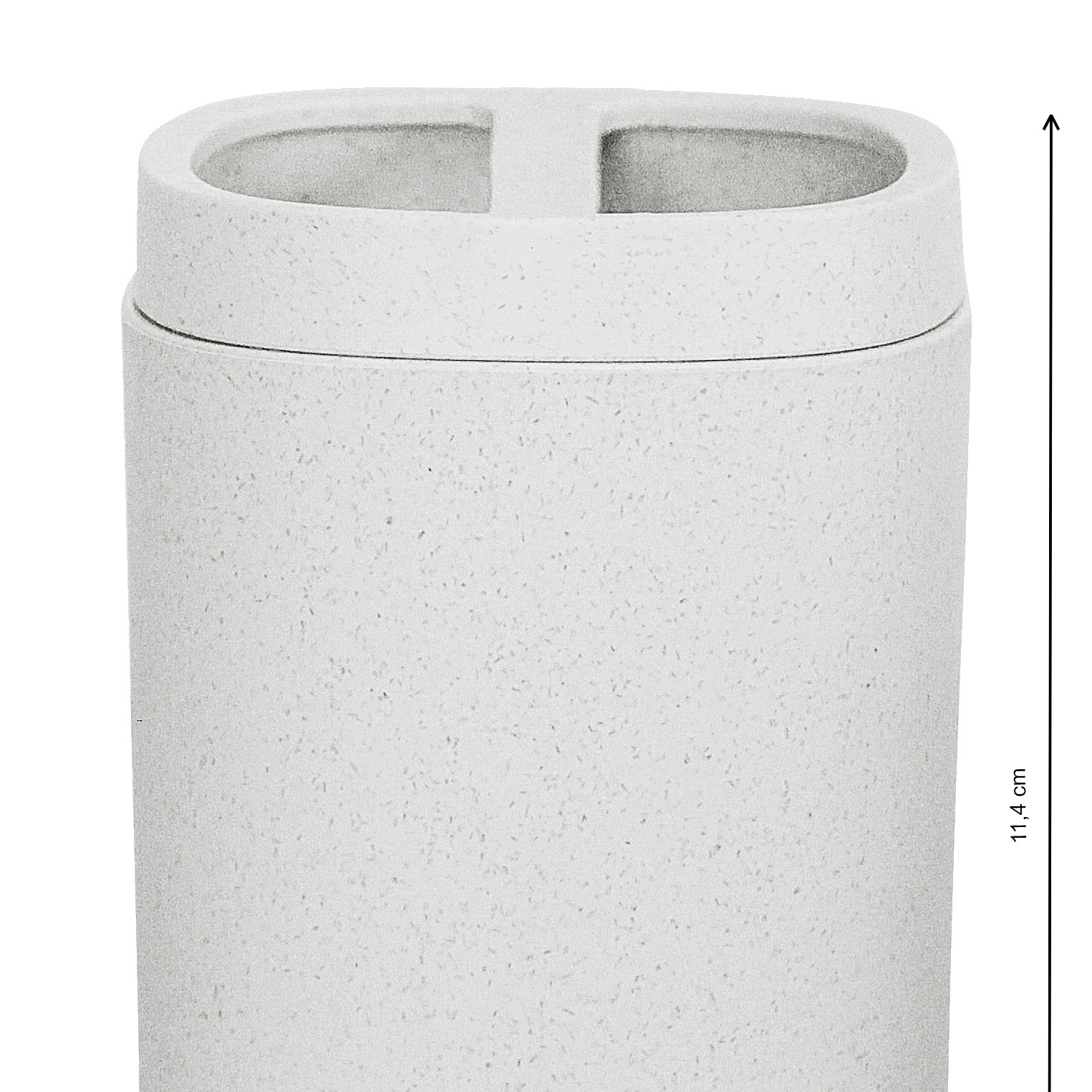 Kleine Wolke Belgrano kubek na szczoteczki z separatorem foggy grey 8614913851 - Wysyłka w 24h