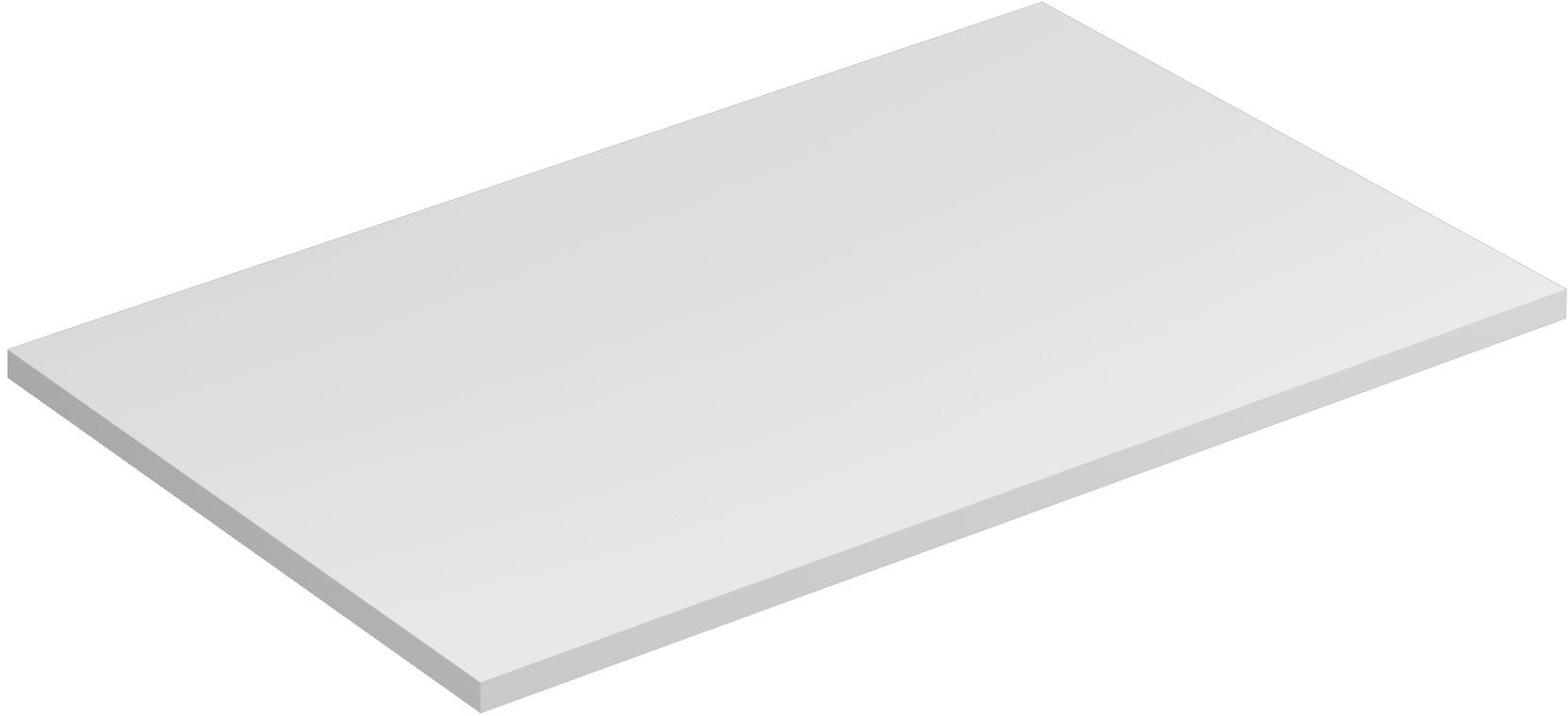 Kludi Icos blat naszafkowy 80x50 cm biały 50T8053
