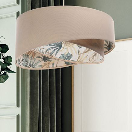BPS Koncept Boho lampa wisząca 1x60 W zielona-beżowa 060-184