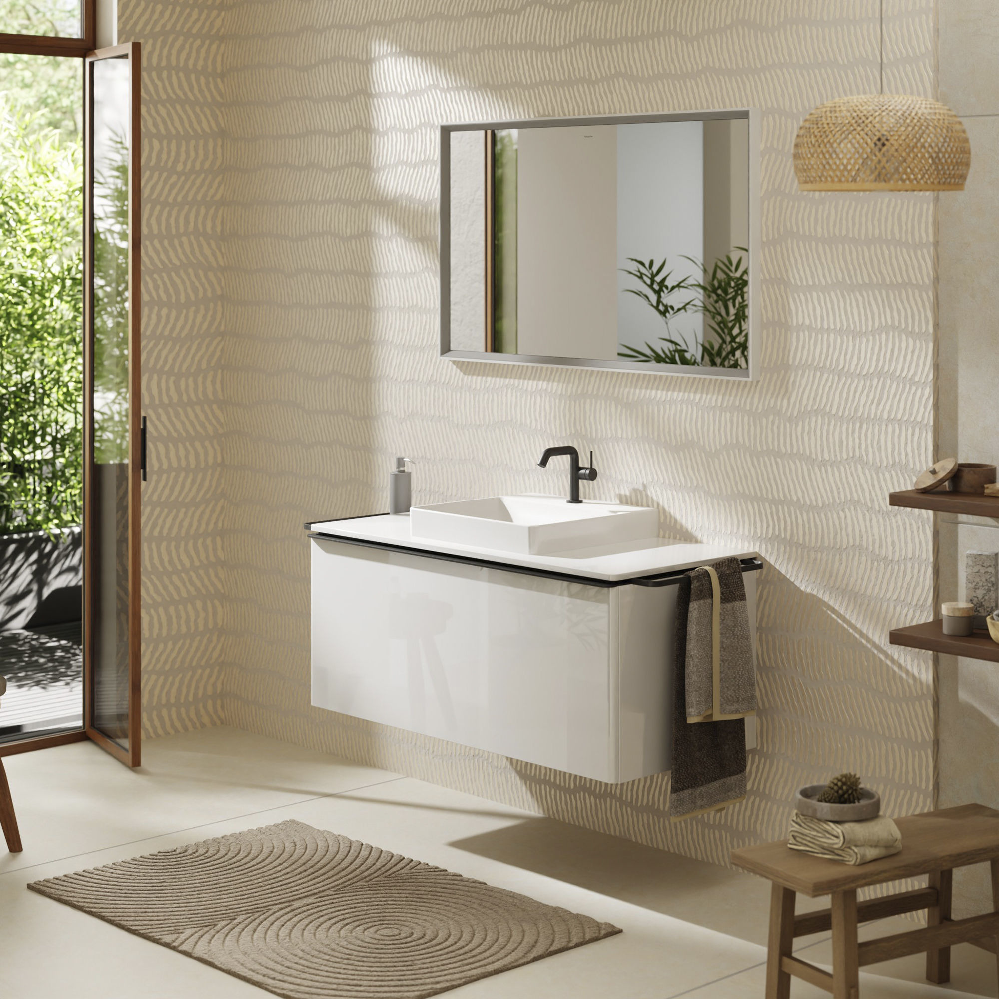 Hansgrohe Xelu Q blat naszafkowy 118x55 cm biały 54096050