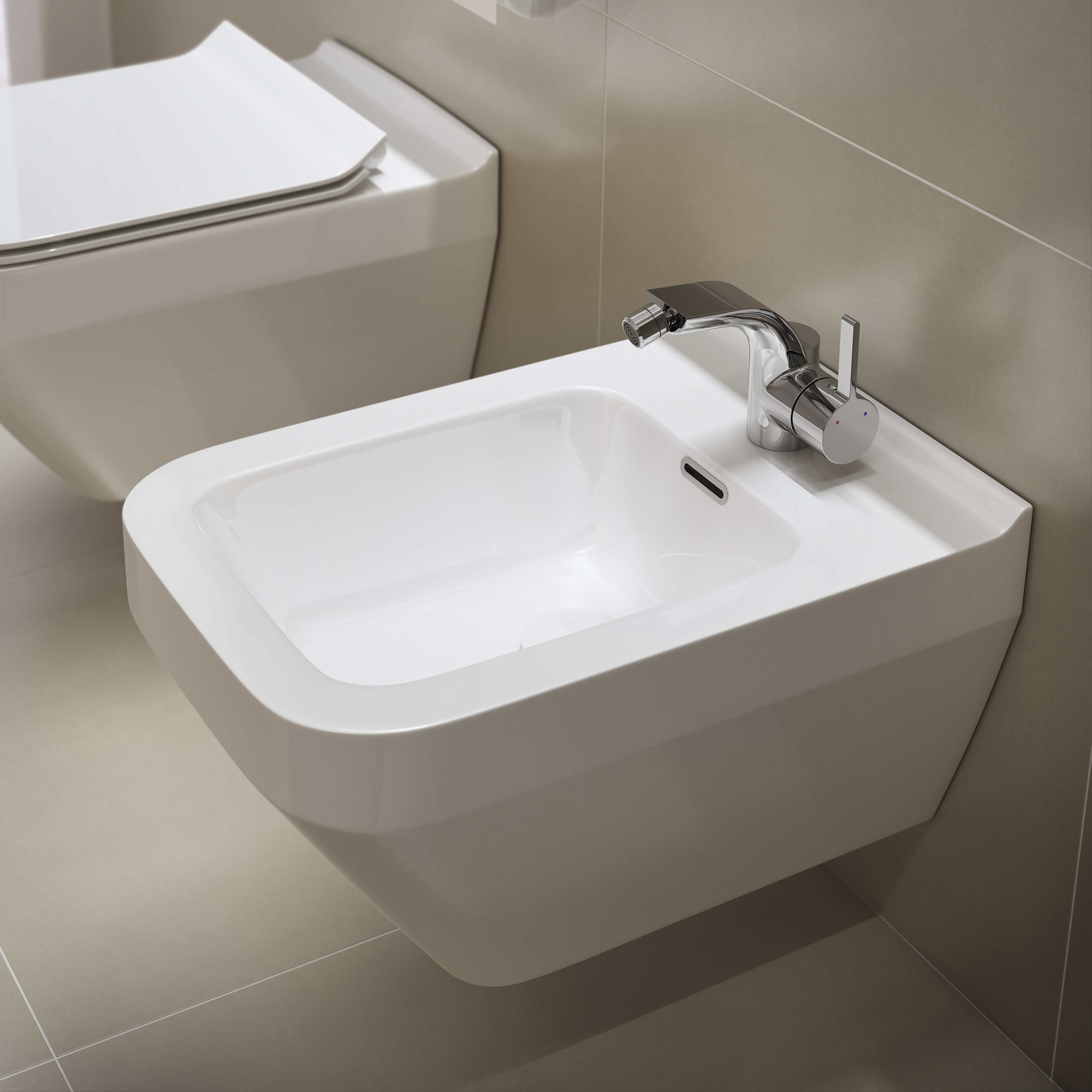 Cersanit Crea bidet wiszący prostokątny biały K114-010