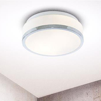 Searchlight Discs plafon 2x60W chrom/szkło białe 7039-28CC - Wysyłka w 24h