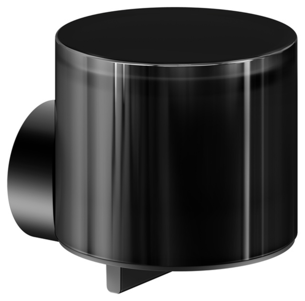 Keuco Reva dozownik do mydła 150 ml ścienny czarny mat 12852379000