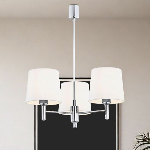 Argon Bolzano Plus lampa wisząca 3x15W biała/chrom 6114