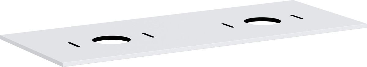 Hansgrohe Xilesa E blat naszafkowy 137,5x55 cm biały 54280700