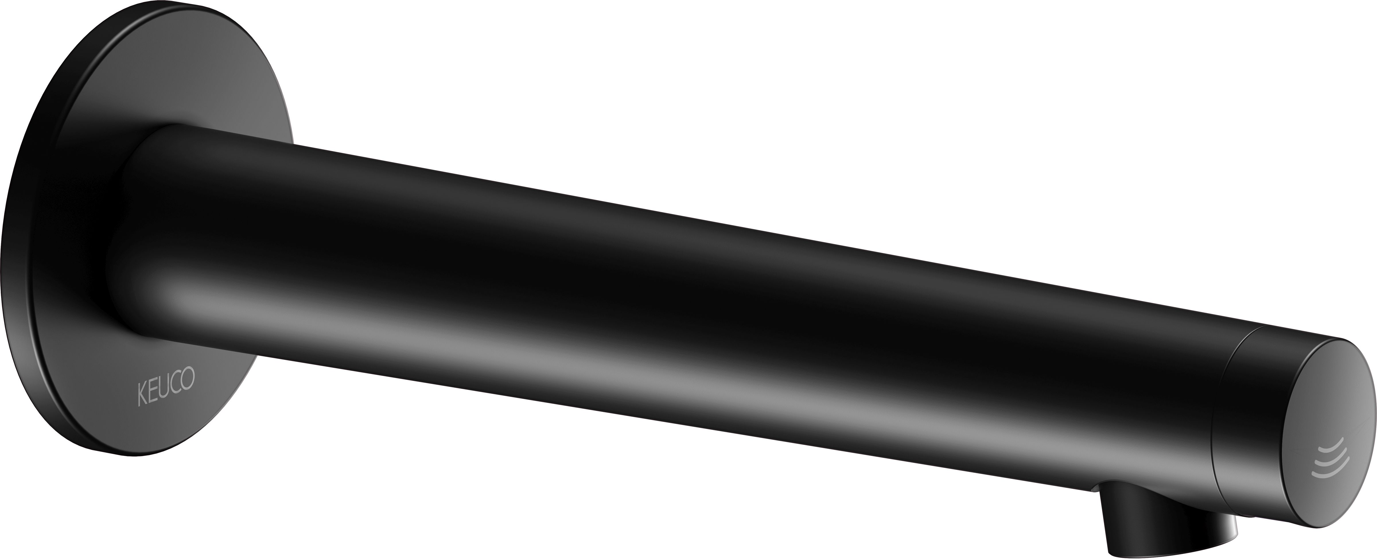 Keuco IXMO elektroniczna bateria umywalkowa ścienna czarny mat 59517371101