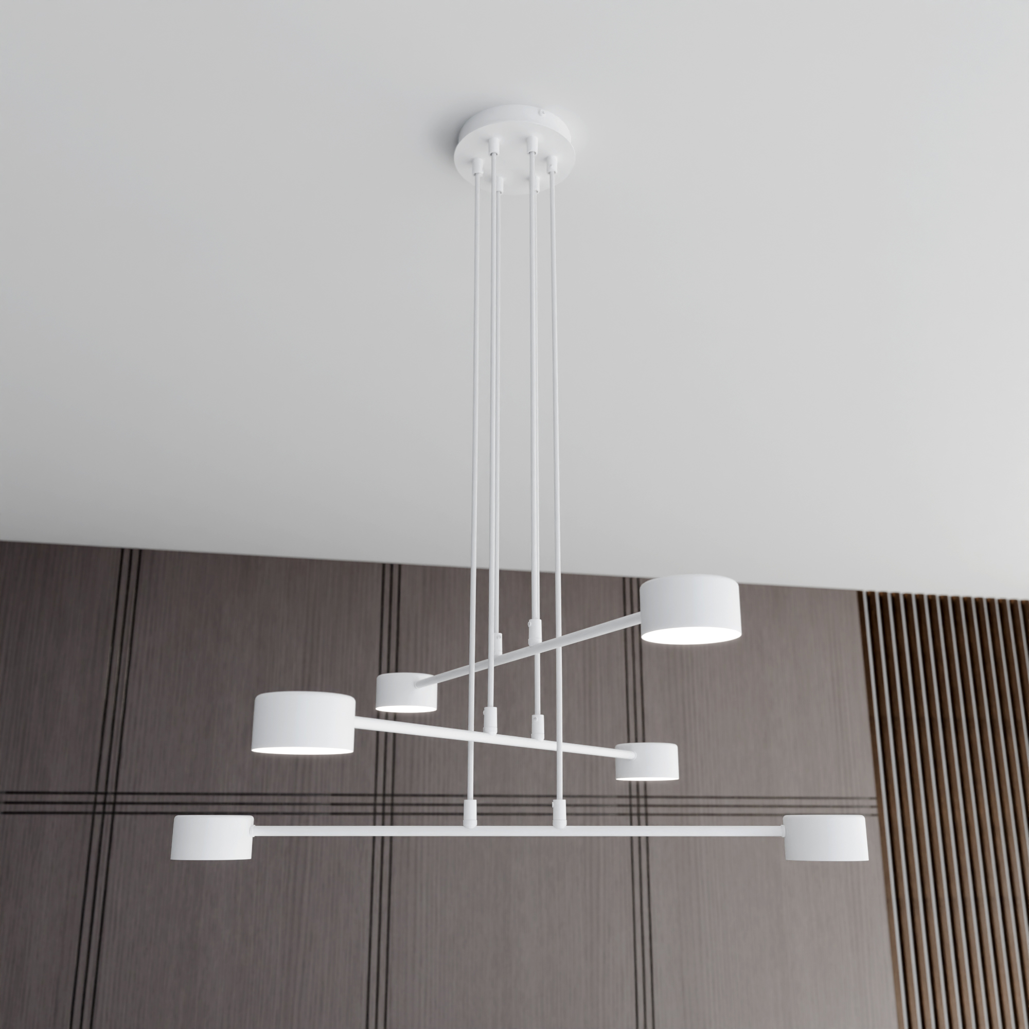 Emibig Modus lampa wisząca 6x12W biały 1340/6