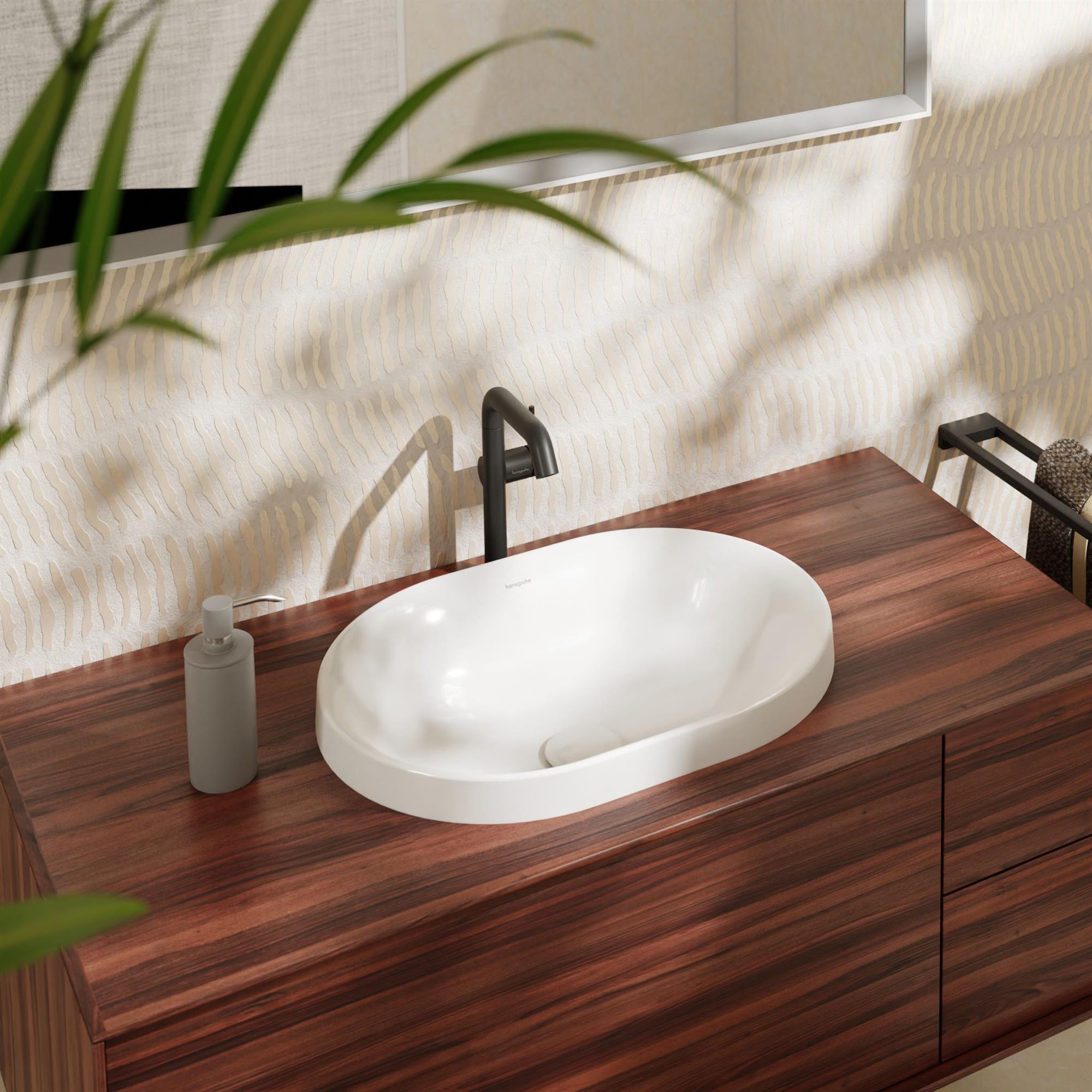 Hansgrohe Xuniva U umywalka 55x40 cm wpuszczana w blat SmartClean biały 61062450