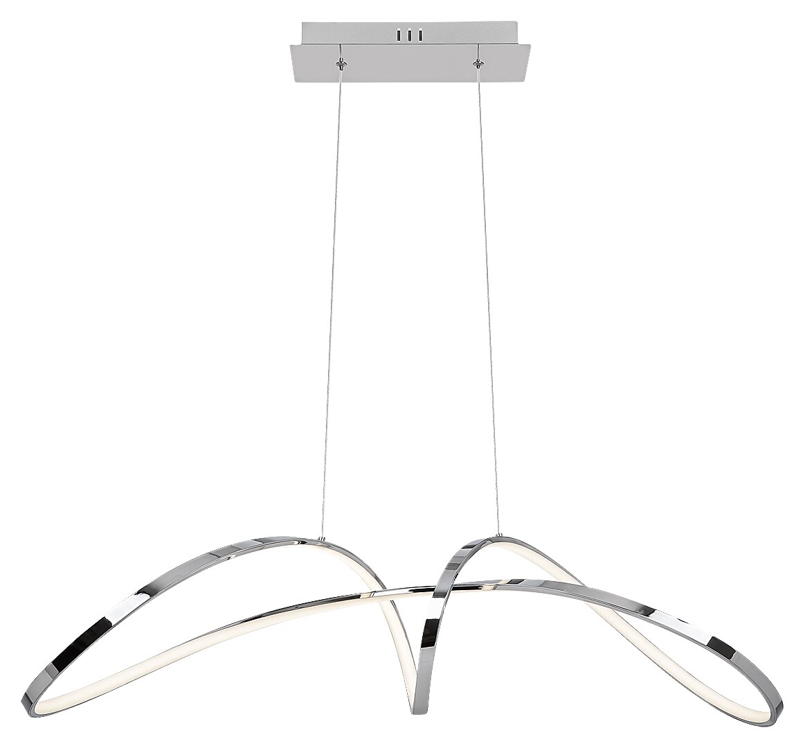 Rabalux Aisha lampa wisząca 1x38W LED chrom/biały 5358
