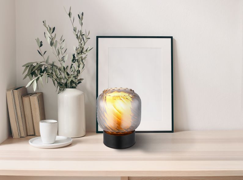 Globo Lighting Xia lampa stołowa 1x25 W czarna 15754T