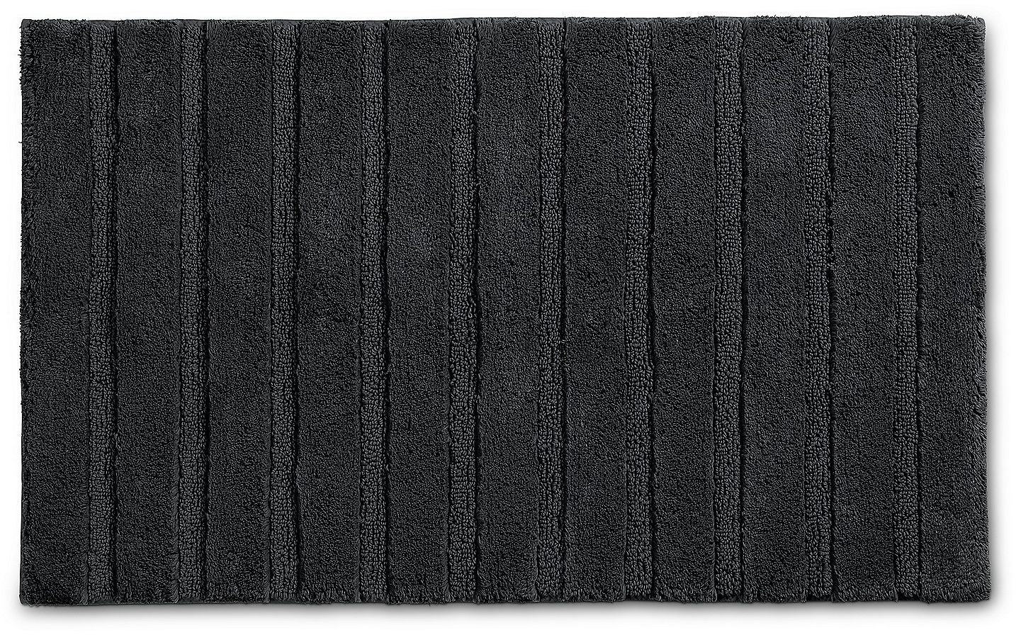 Kela Megan dywanik łazienkowy 100x60 cm prostokątny czarny 24714