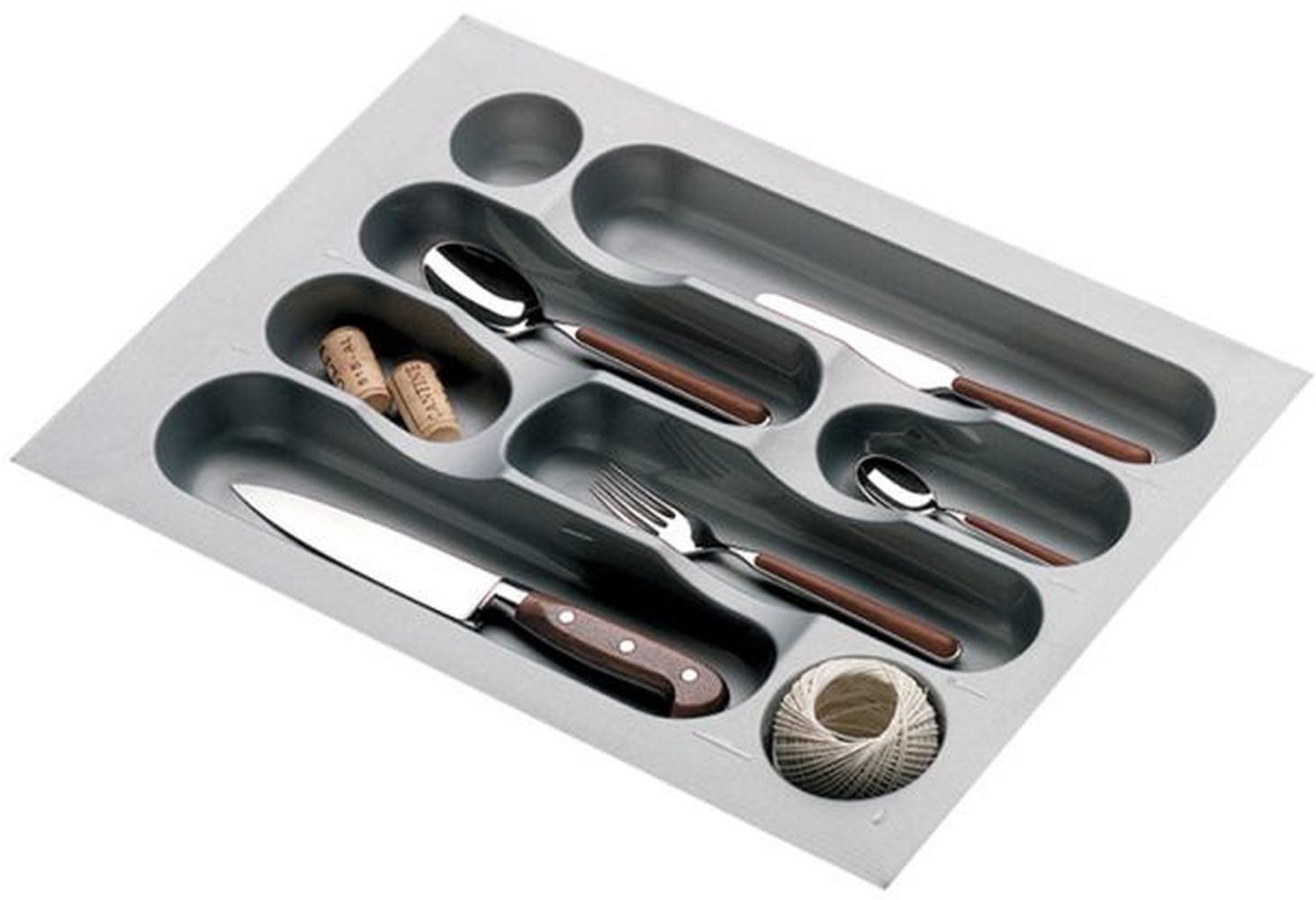 Alveus PE-400 organizer na sztućce szary 1090347 - Wysyłka w 24h