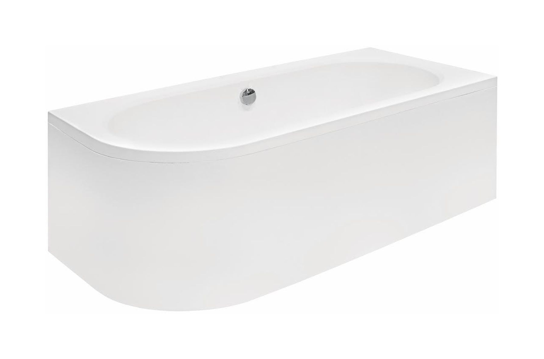 Zestaw Besco Avita wanna narożna 170x75 cm z obudową prawa biały (#WAV170NP, OAV170NS)