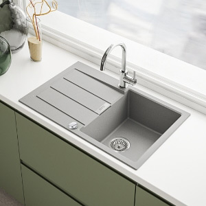 Franke Sirius 2.0 zlewozmywak Tectonite 78x50 cm kamienny szary 143.0612.630