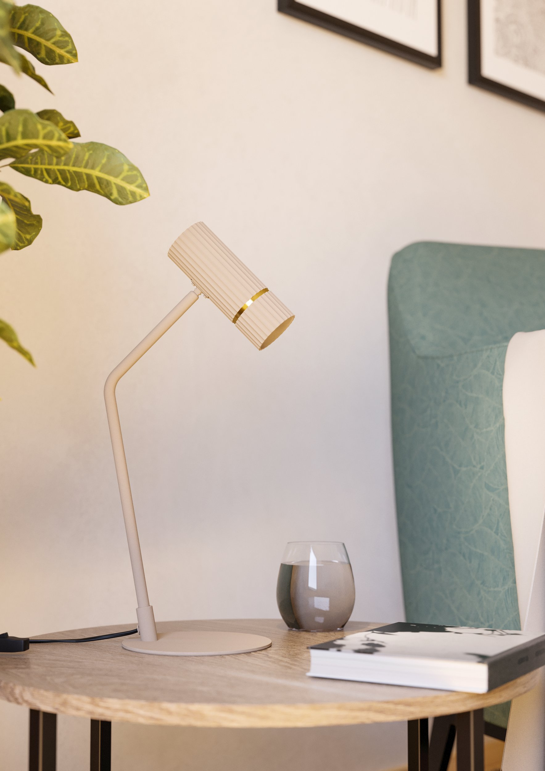 Eglo Caminia lampa biurkowa 1x5 W piaskowa 901154