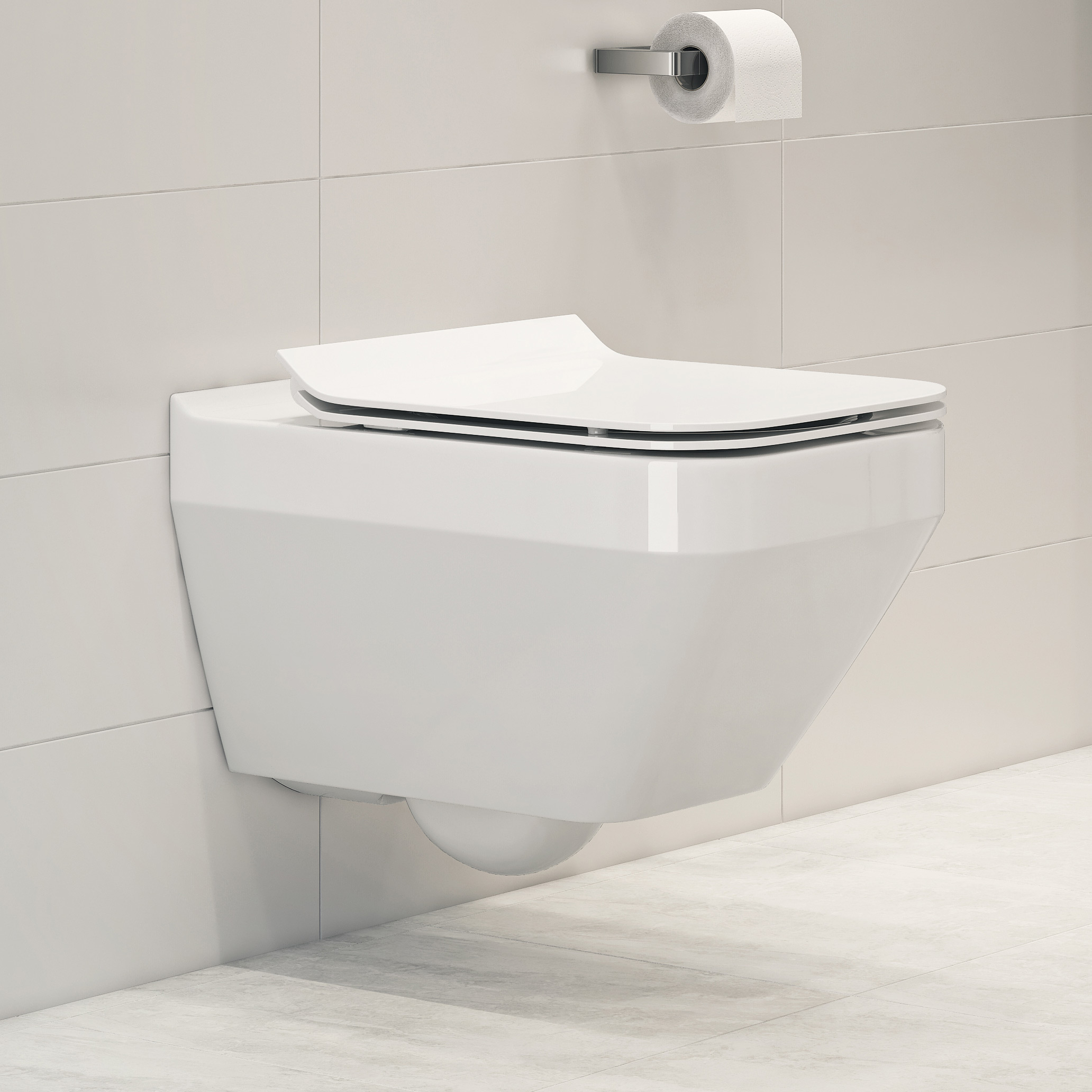 Cersanit Crea miska WC CleanOn wisząca biała K114-016 - Wysyłka w 24h