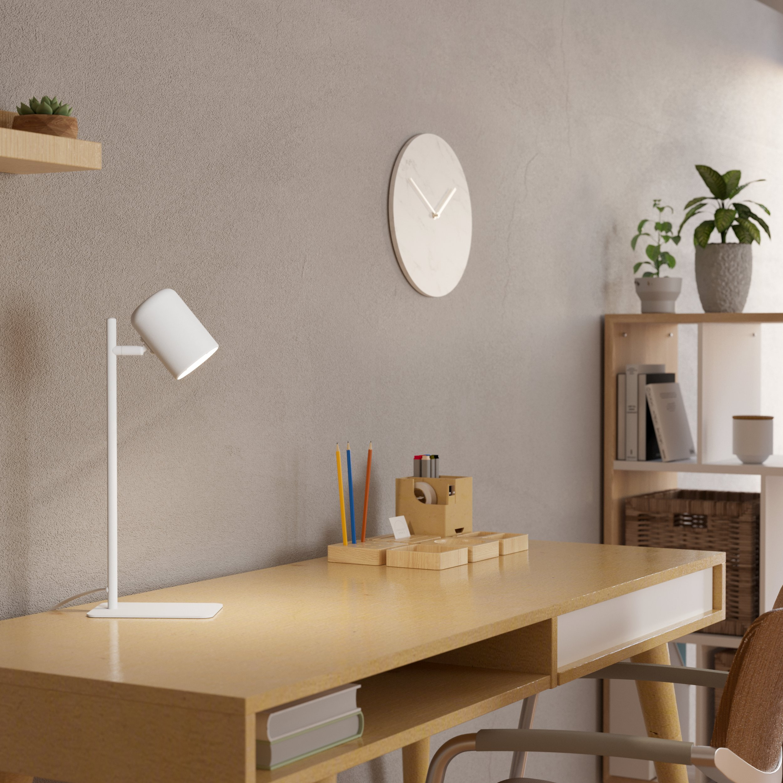 Eglo Ceppino lampa biurkowa 1x5 W biała 98856
