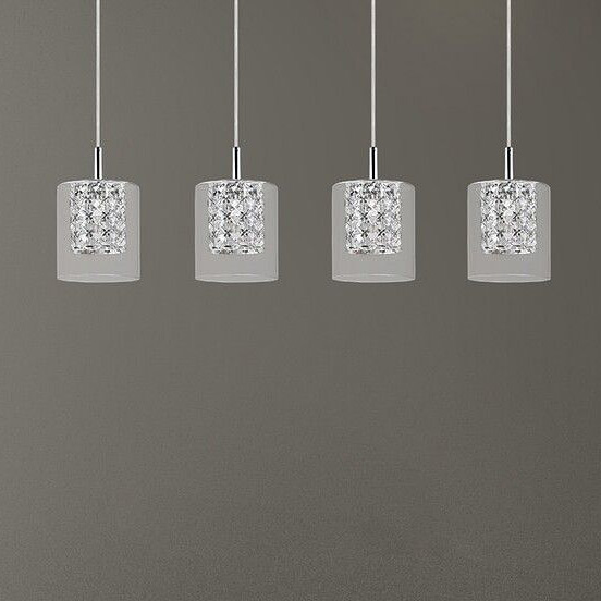 Rabalux Duchess lampa wisząca 4x40W chrom/przezroczysty 3116