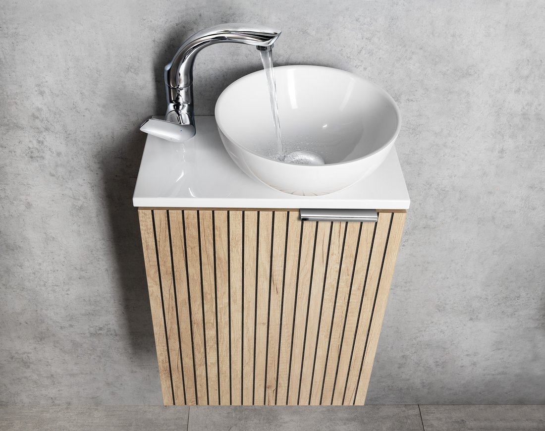 Sapho Minor blat 40 cm naszafkowy prawy biały MR405