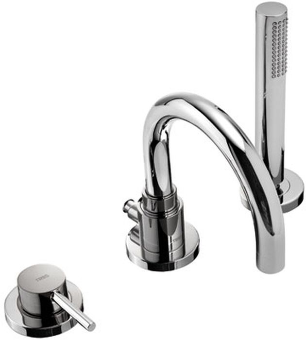 Tres Study Exclusive bateria wannowo-prysznicowa 3-otworowa chrom 262.150.01 - Wysyłka w 24h