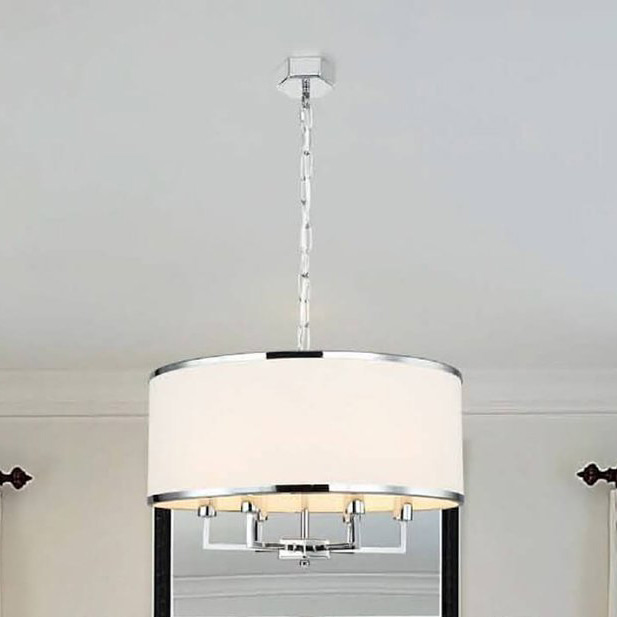 Open Design Casa Cromo M lampa wisząca 6x15W chrom/kremowa biel OR80216
