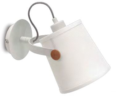 Mantra Nordica kinkiet 1x23 W biały-drewno 4924