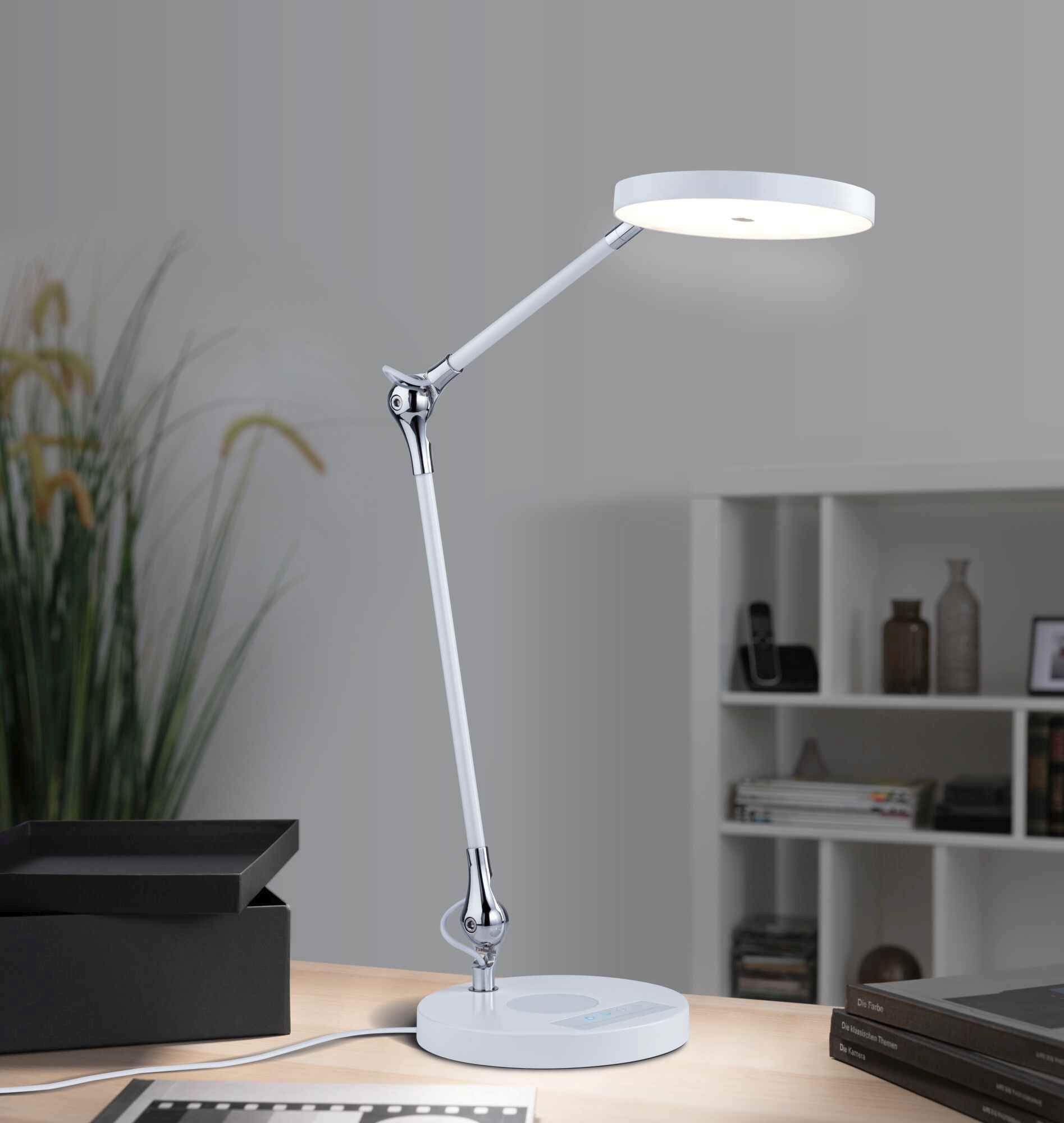 Paulmann Numis lampa biurkowa 1x11 W biała PL79884