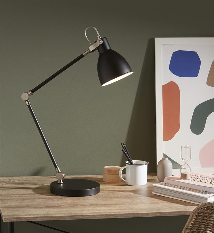 Markslöjd House lampa biurkowa 1x40 W czarna 107739