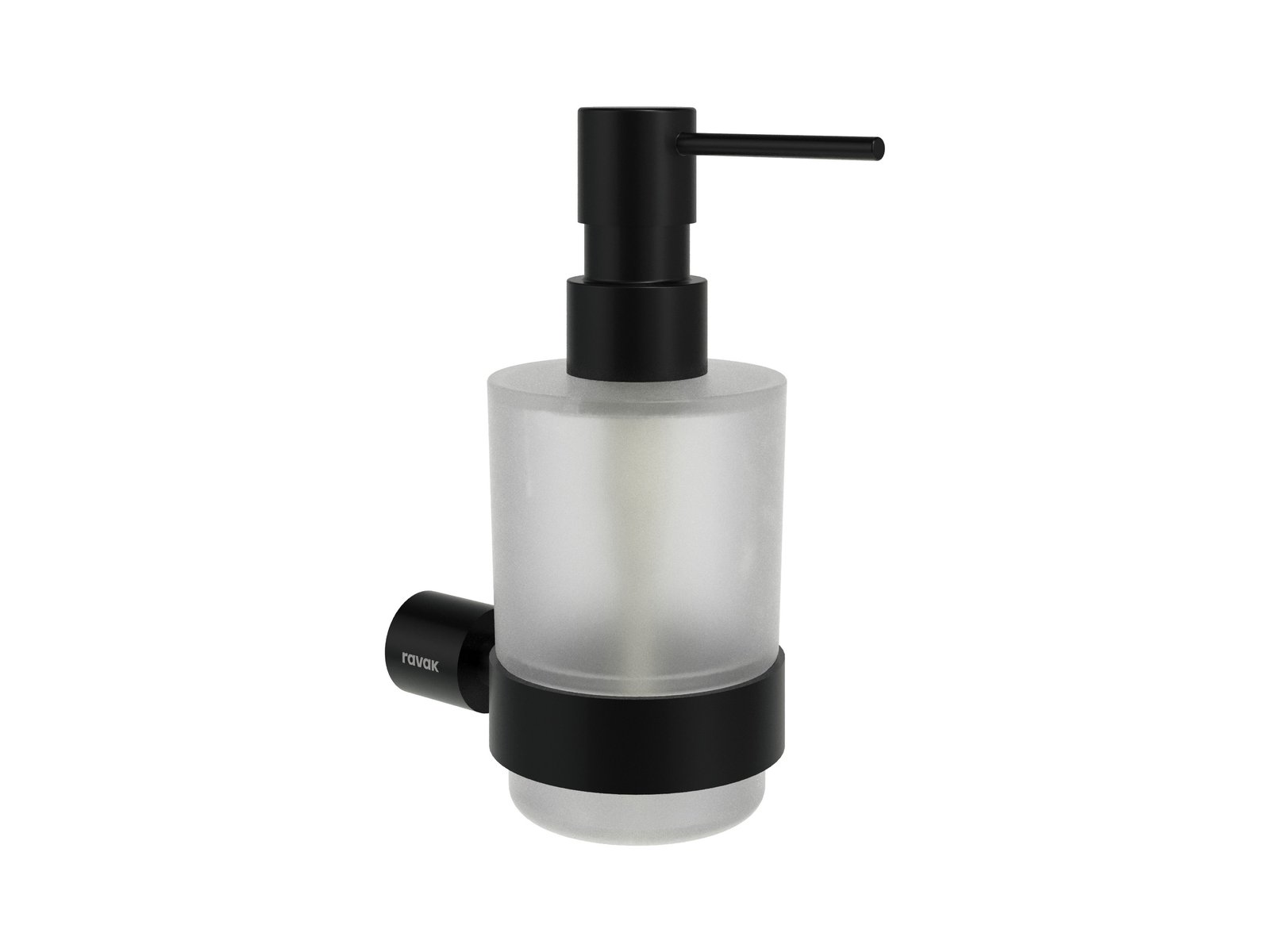 Ravak Fold dozownik do mydła 250 ml czarny mat X07P1356